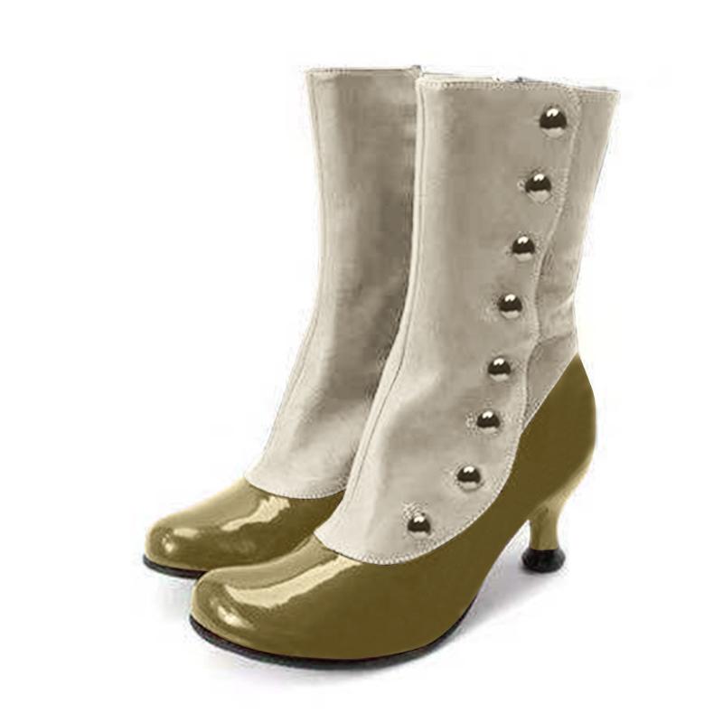 

Fashion Womens Knight Boots Quality Pu Leather Winter Calf High Boots Female Comfortable Low Heel Wester Girls New Booties, Gn