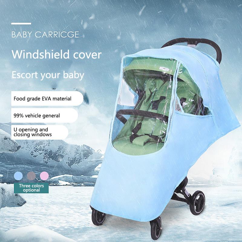 

Baby Stroller Accessories Universal Rain Cover Cart Wind Cover Pushchair Dustproof Warm For Stroller Pram Accessories