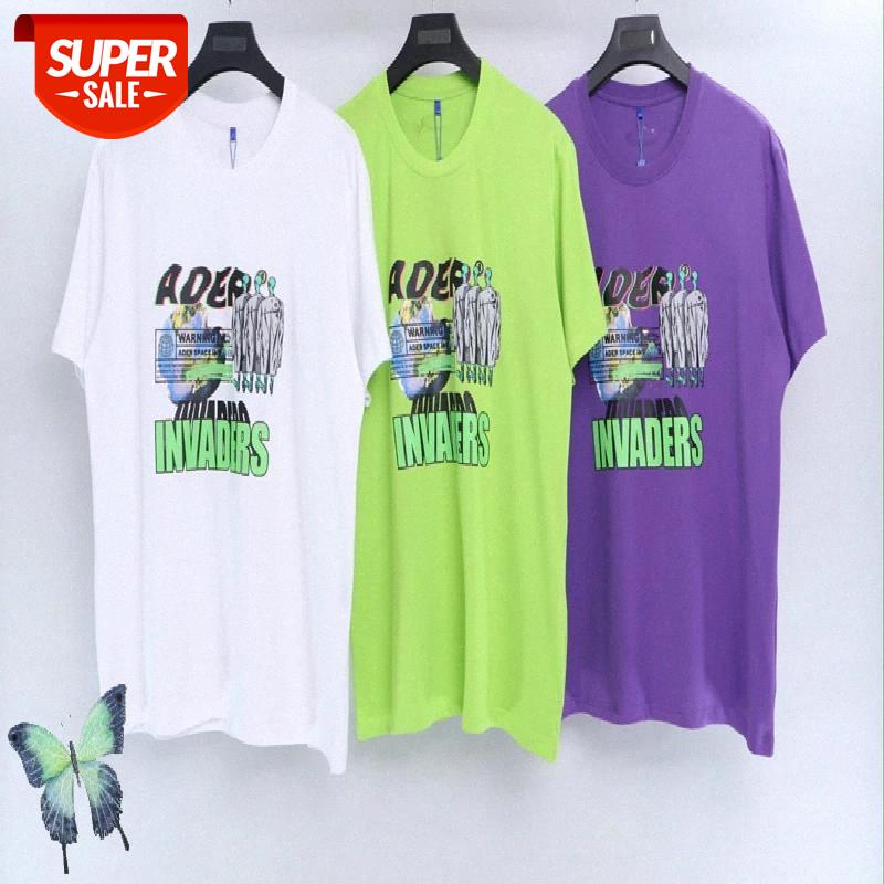 

Ader Error Alien Print T Shirt ADER High Quality 100%Cotton T-shirts Men Women Fashion Casual T-shirt Fast Shipping #Nw98, White;black