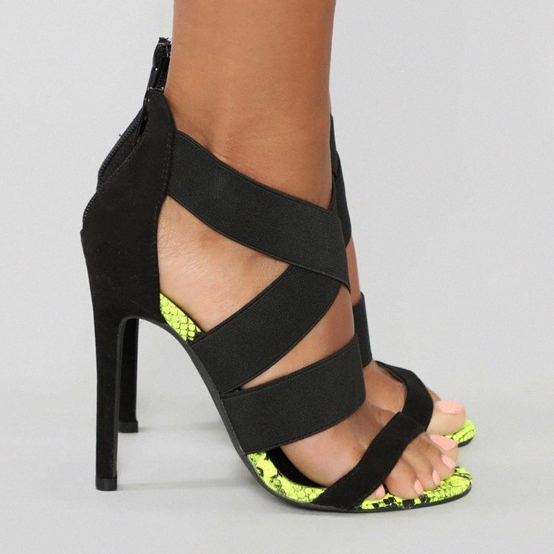 

NUASK Snake Summer Shoes Woman Pumps High Thin Heels Pointed Toe Rhinestone Gladiator Pumps Party Sexy Shoes Prom Shoes #V48R