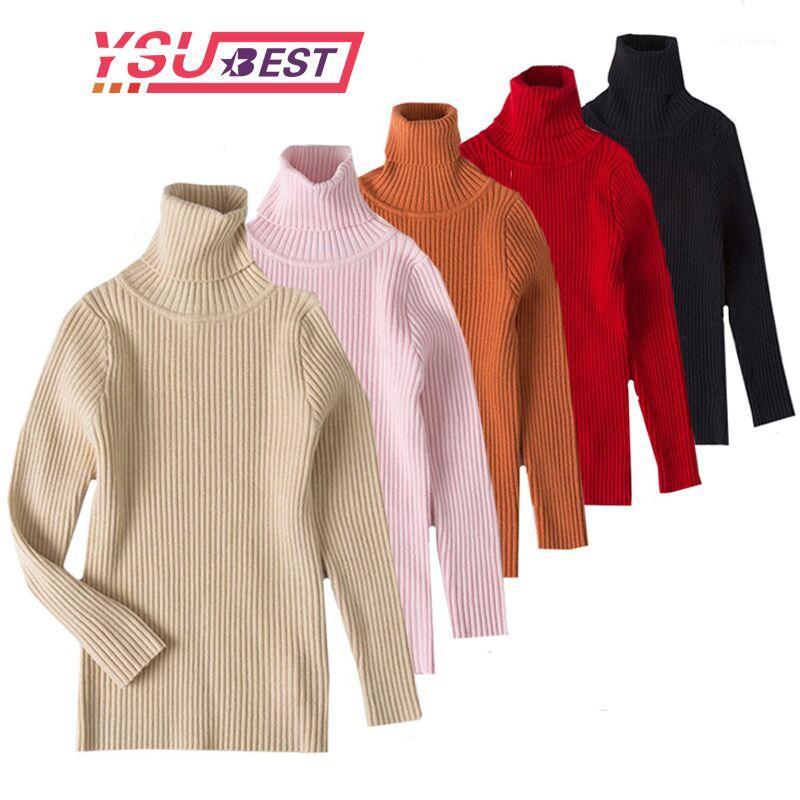 

Baby Girls Winter Turtleneck Sweater Colthes Autumn Boys Children Clothing Pullover Knitted Solid Kids Sweaters Baby Knitwear1, White