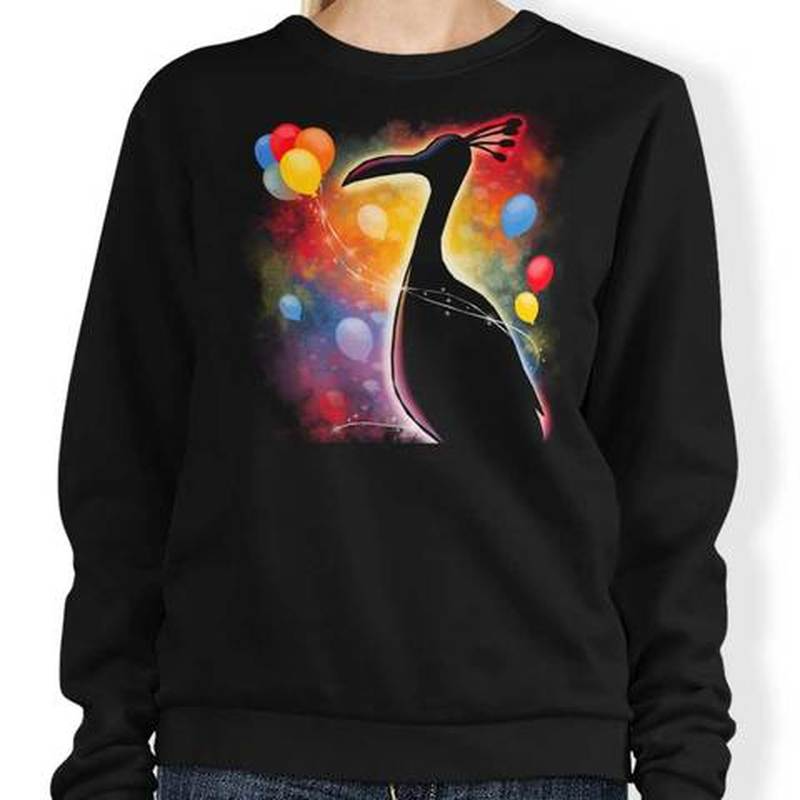 

Swan pattern men's hoodless sweater 3D printing visual impact top punk gothic round neck high-quality hoodless sweater, Black