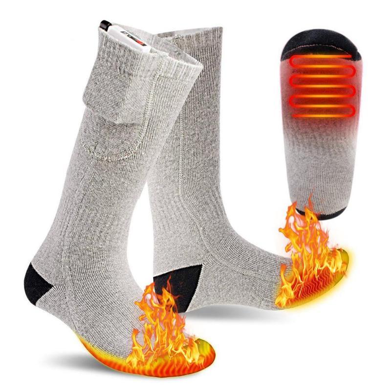 

Heated Socks 3 Modes Rechargeable Foot Warmer Electric Socks with Battery, Black