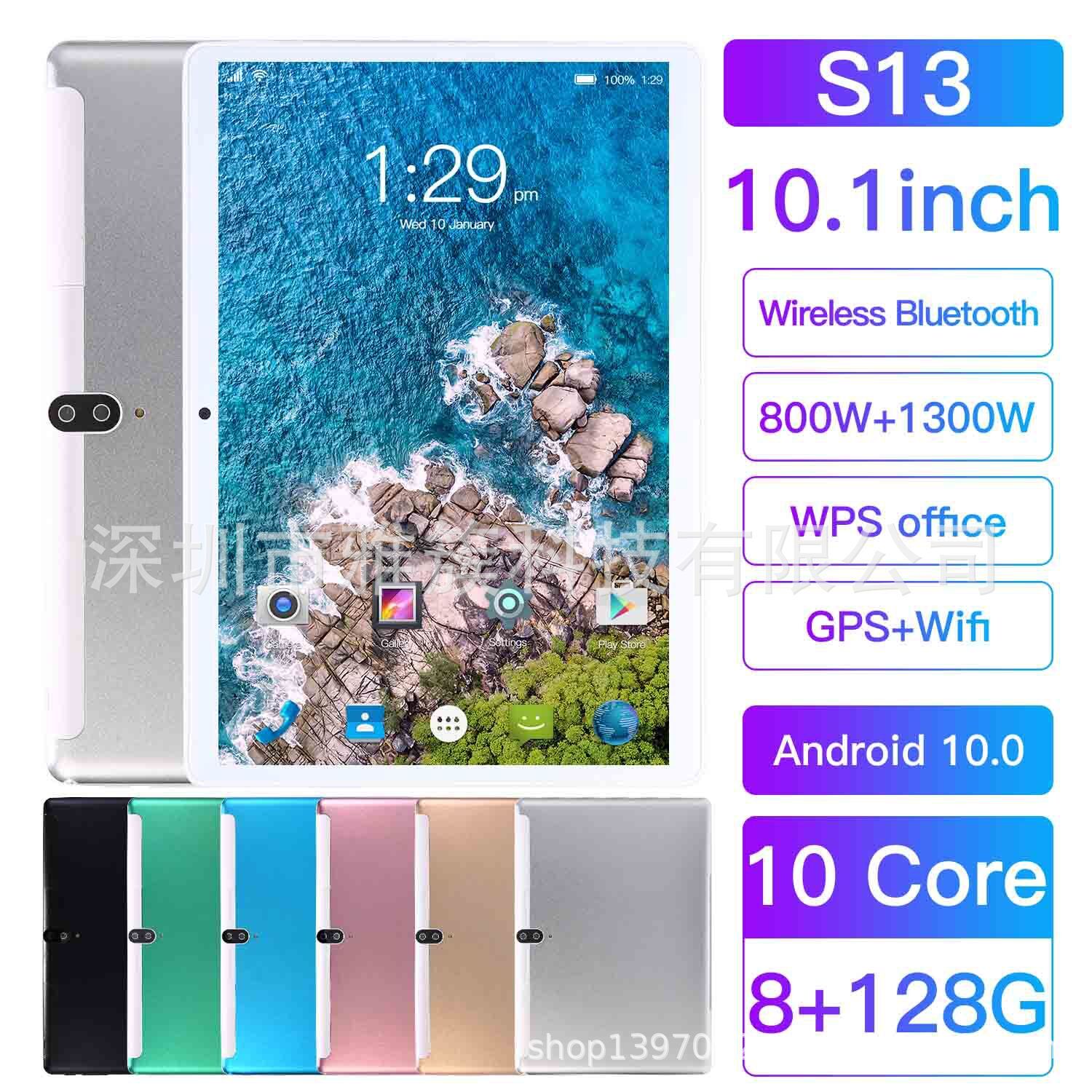 

Wholesale new Android tablet 10 inch tablet PC 3G call HD dual card dual standby Bluetooth, Black