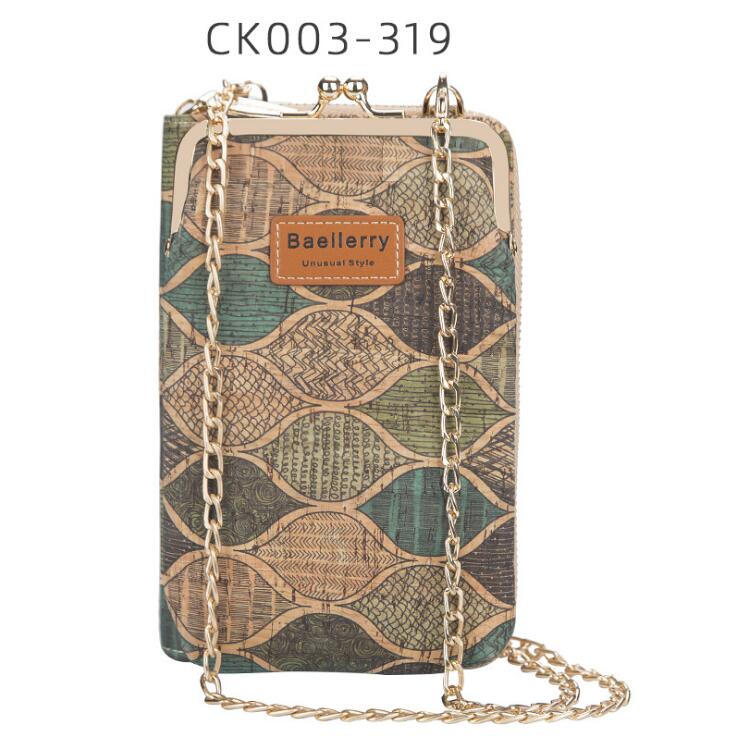 

women handbag classic geometric print womens chain bag sweet printed leathers long wallet street trend vertical leather mobile phone bags, Picture13