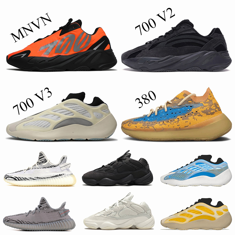 

Wholesale Kanye West Womens Mens Running shoes size us 13 Vanta 700 V3 Azael Azareth Blue Oat 380 Zebra Beluga trainers sneakers, A10 geode 36-46