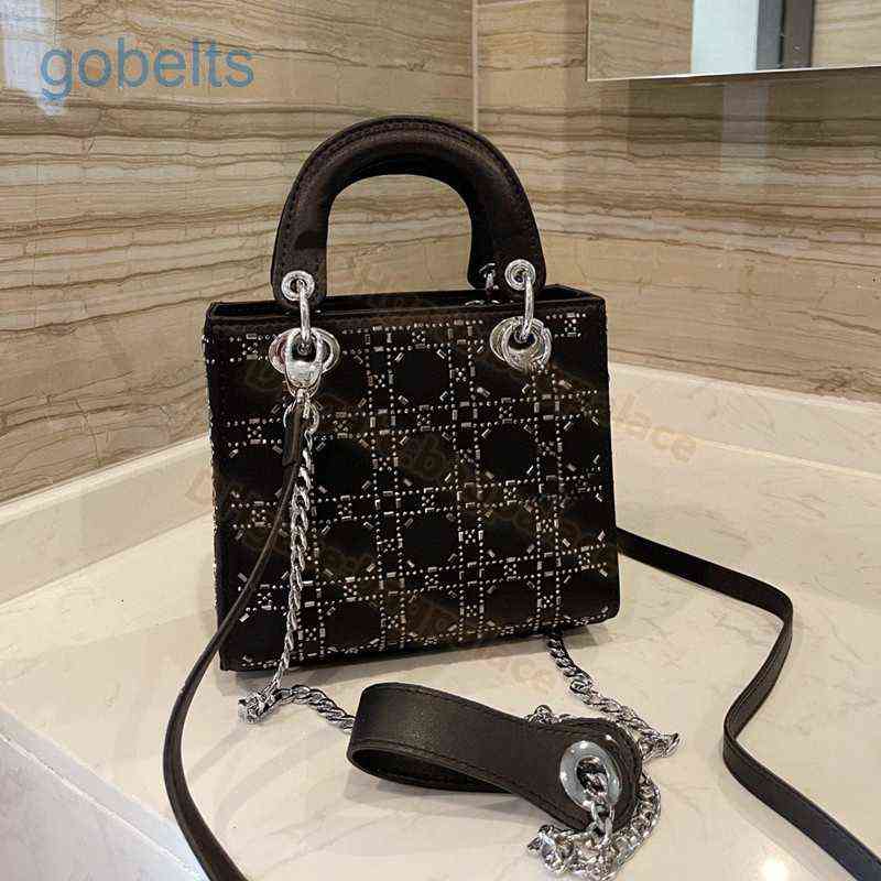 

Luxury D Handbags Luxury D bags Stunning 2022 Black Ladies Bags Rhinestone Designer Handbags Silver Hareware Shoulder Bag Cross-Body Women Totes Crossbody 77O8, Color q-20cm-with logob