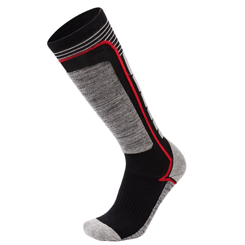 

1 Pair Outdoor Hiking Warm Comfortable Skiing Socks Parent-child Non Slip Soft Anti Sweat Thick Long Winter Sport Skating, Rose red