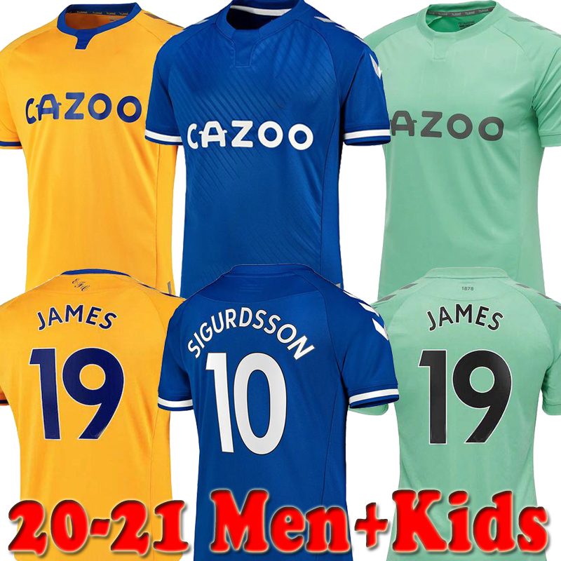 

JAMES RodrIguez 2020 2021 Men+Kids soccer jerseys Sigurdsson Kean Delph Gbamin André Gomes Home Away third 20 21 Richarlison Football Shirts, 20 21 no patch