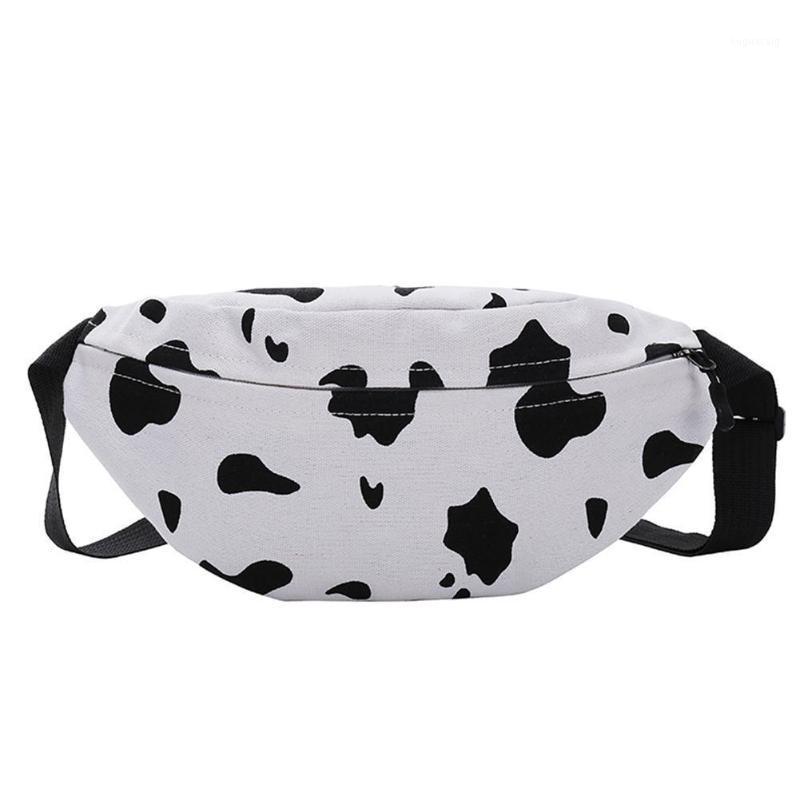 

Cow Print Canvas Small Chest Bag Leisure Original Design Shoulder Messenger Bag Phone Women's Purse Fashion Mobile N0K51, Beige