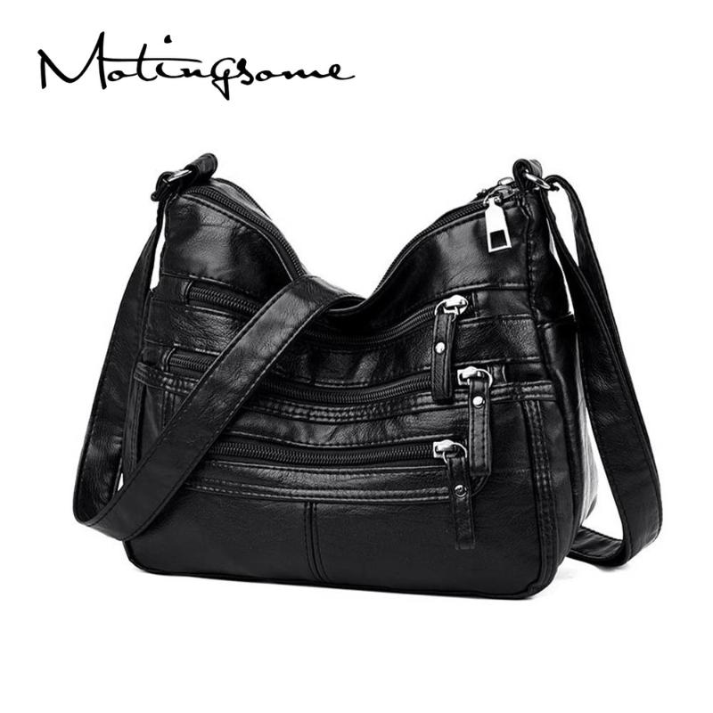 

Fashion Women Messenger Bags Chains Small Bag PU Leather Chic Handbags and Purses Crossbody Female Luxury Designer Bags 2021 New, Black bag