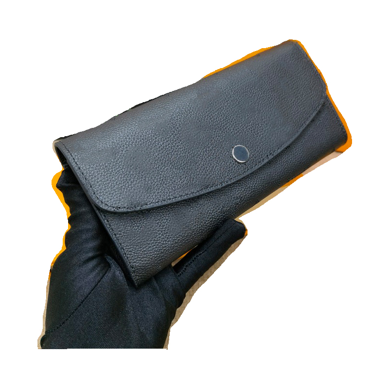 

Top Fashion Men and women purses leather designer luxury letters flower pattern chain interlayer hand classic with box SIZE 19-10-2.5cm M60177