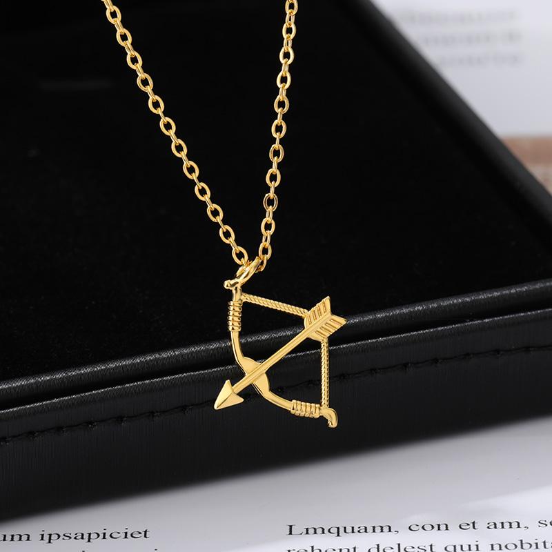 

Alloy Bow And Arrow Charm Tibetan Charm Necklace Stainless Steel Pendant Jewelry Pendant For Women Necklace Jewelry Holiday Gift