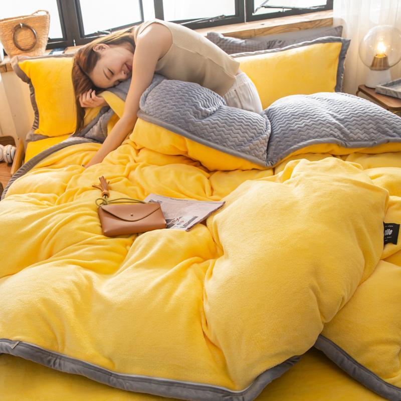 

Winter Coral Velvet Bed Plush Denim Suede Fleece Boys Solid Color Green Fresh Green1, 10