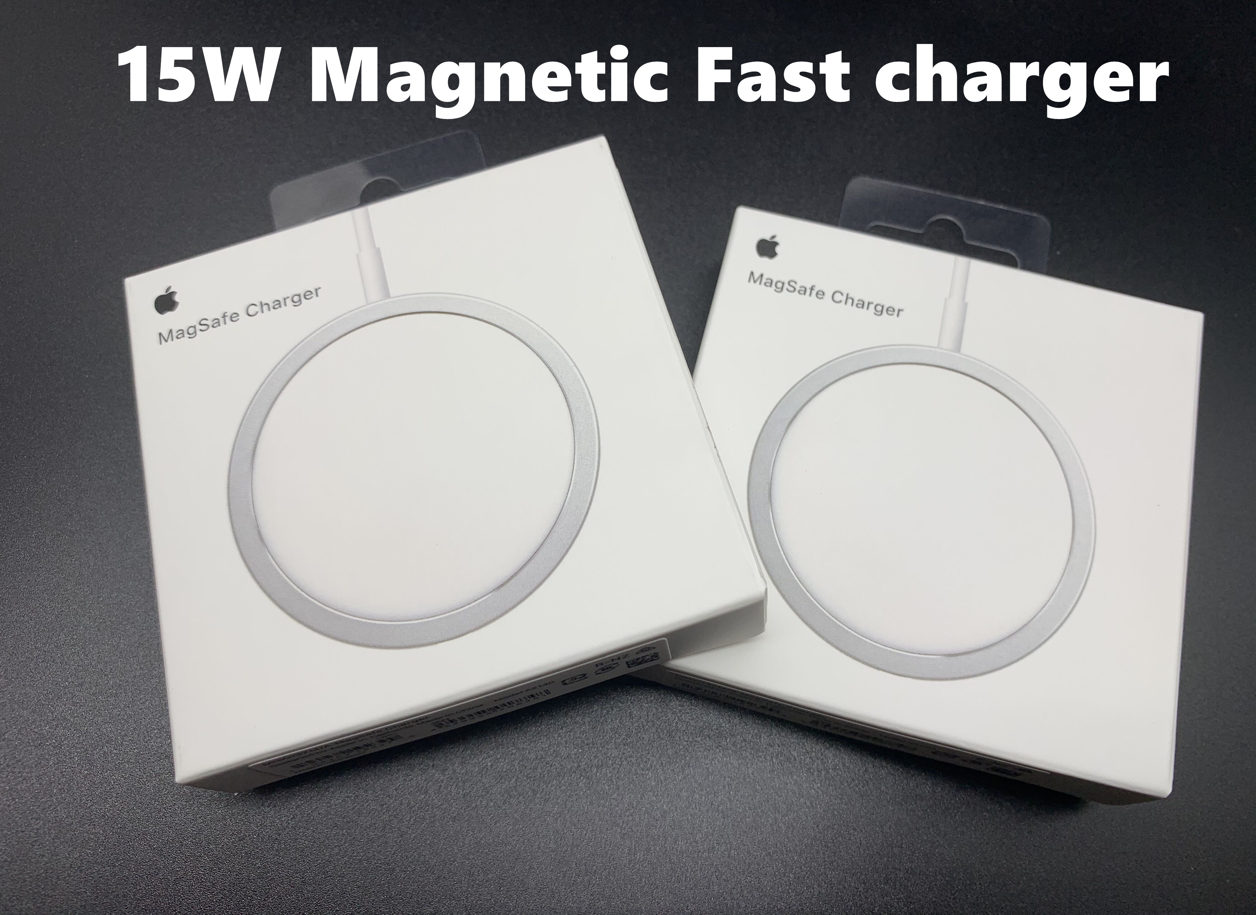 

UPS DHL FEDEX Free 40pcs/Lot With Logo 1:1 Magnetic Wireless Charger For iphone 13 12 Pro Max 12Mini 15W Magnet Wireless Chargers with Retail Box apple Wireless Chargers