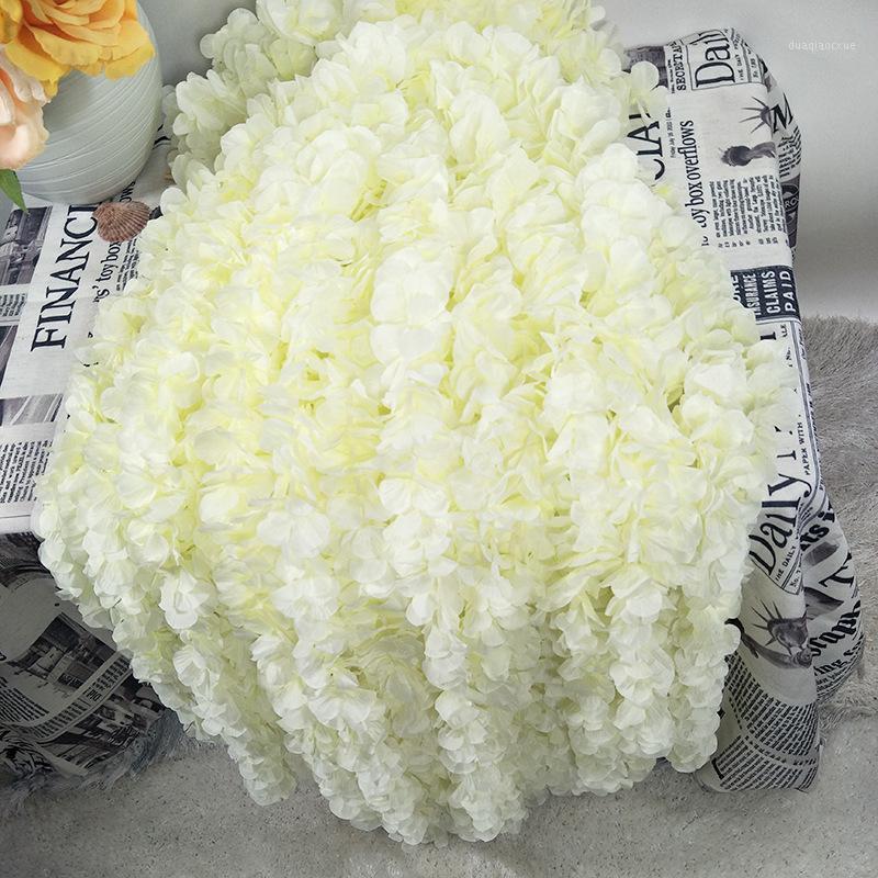 

2pcs/lot 1Meter Artificial Hydrangea Flower String Party Decoration DIY Flower Wall Hanging Fake Flowers Wedding Arch Flowers1, Pink