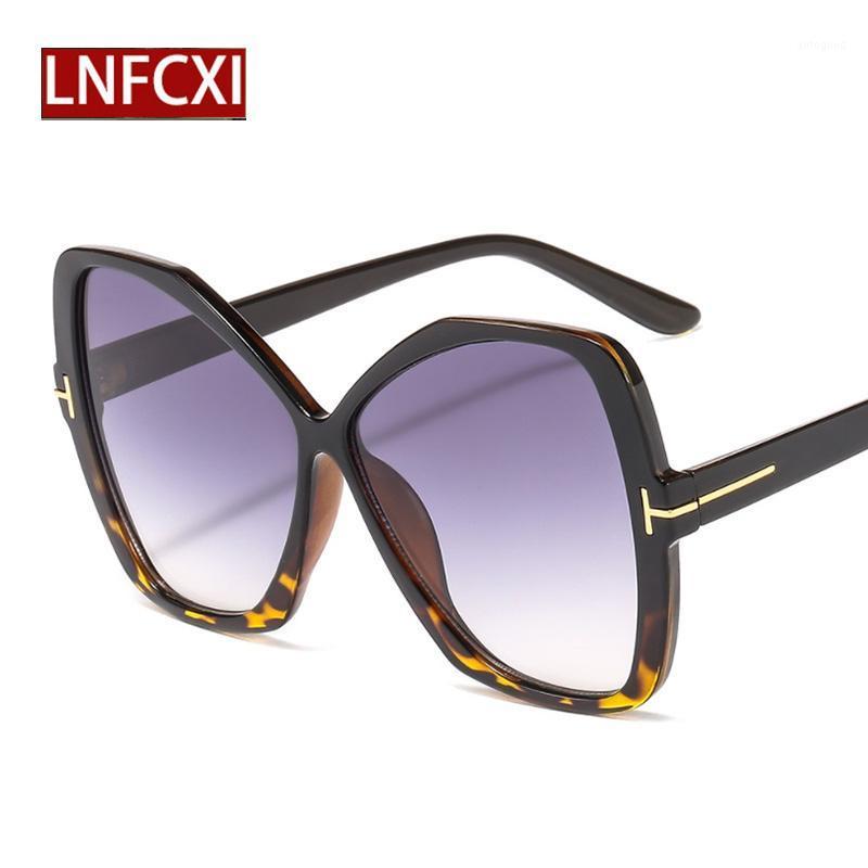 

Sunglasses LNFCXI Oversized T-shaped Female Men Women Irregular Large Frame Sun Glasses1