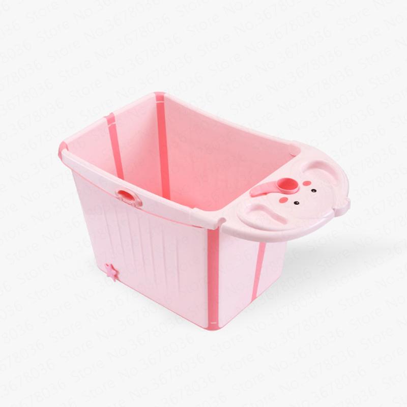 

Baby Folding Tub Children Bath Barrel Large Household Can Sit Baby Bath Tub Barrel Bucket Child