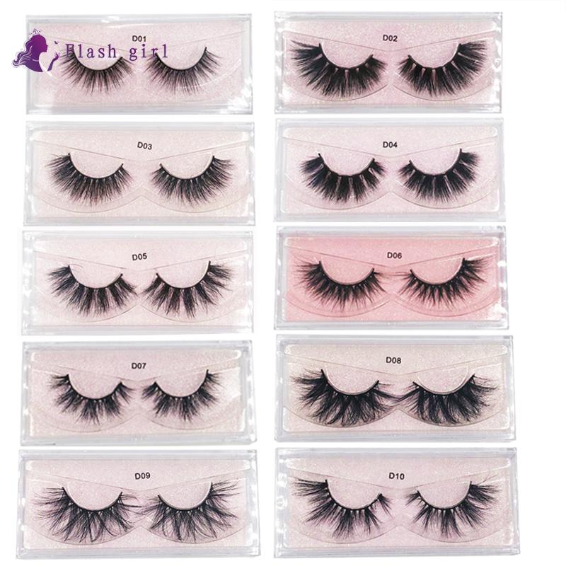 

Natural and Thick D Series 3D 100% real Mink Fake Eyelashes handmade Lashes Makeup Extension