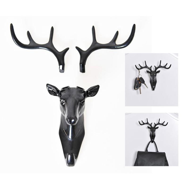 

Wall Decor Hooks Antlers American Style Household Decor Hooks Multi-purpose Wall Coat Keys Bags Clothes Hook Storage