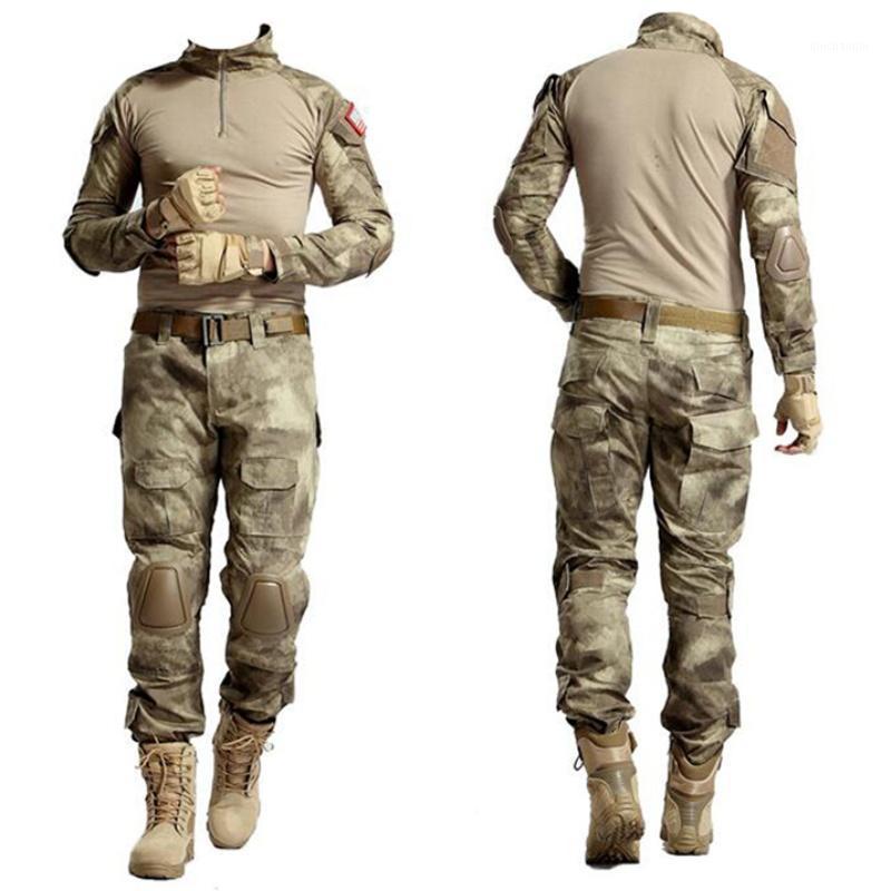 

Army BDU Tactical Uniform Camo Hunting Clothes Men Camouflage Sniper Combat Suit Paintball Shirt Pants Set1, As pic