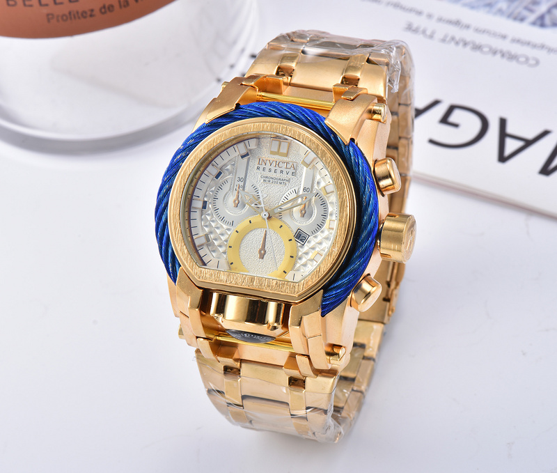 

Hot selling INVICTA casual outdoor sports quartz calendar men's watch with steel band DZ7333 compass with personality big dial
