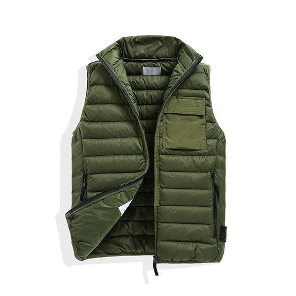 

CP topstoney PIRATE COMPANY New pattern konng gonng Men's down vest Spring and autumn casual thin waistcoat Tide card, Black;white