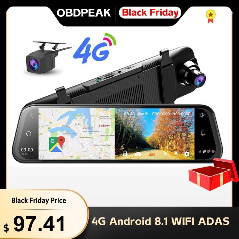 

OBDPEAK 4G Android 8.1 Car Dash Camera Dvr Rearview Mirror Wifi ADAS 2G + ROM 16G Auto Registrator DashCam GPS Navi 24H Park1