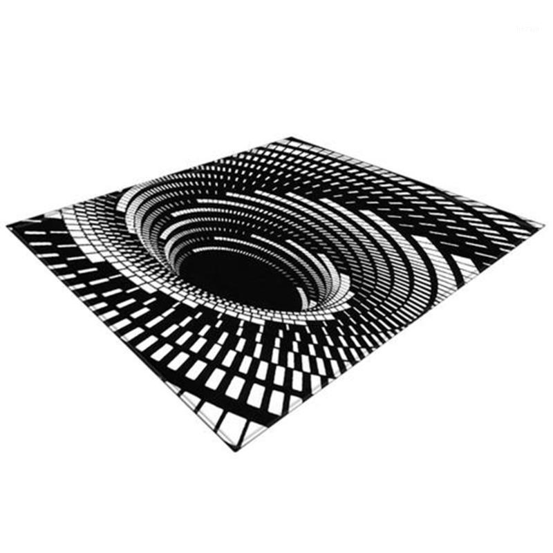 

Soft 3D Printed Area Rugs Vortex Mat Rugs Ant Black and white visual illusion, three-dimensional vortex, living room carpet1