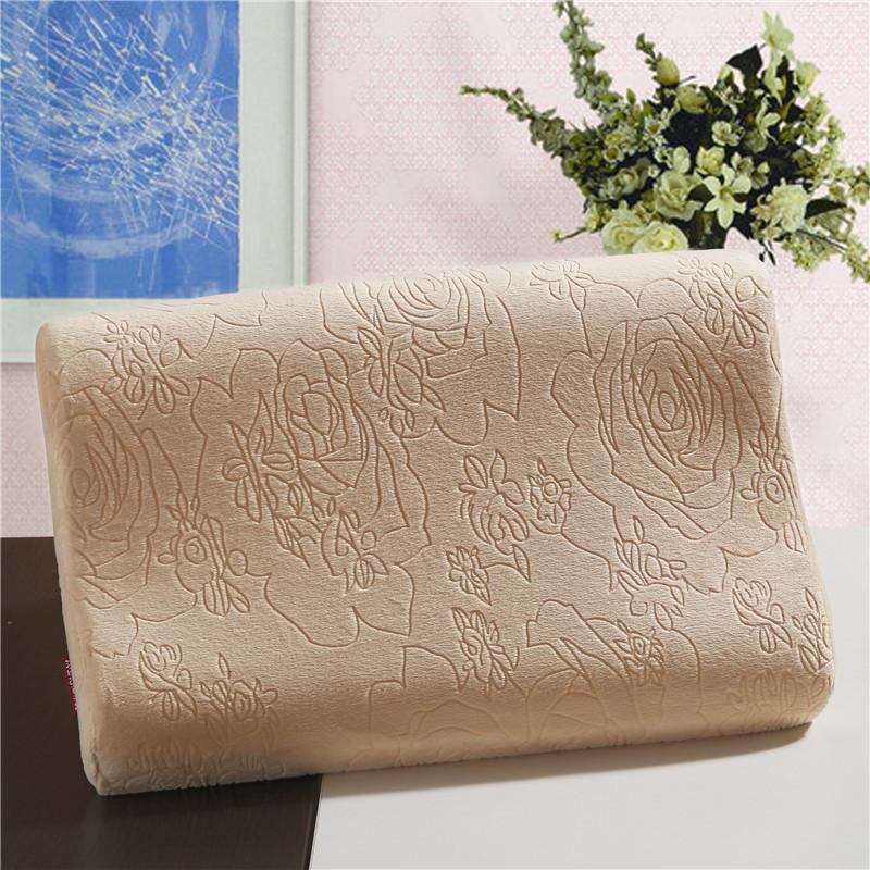 

Wave Pillow Space Memory foam orthopedic design neck pillow High-density foam floral sleeping Super Soft Cervical