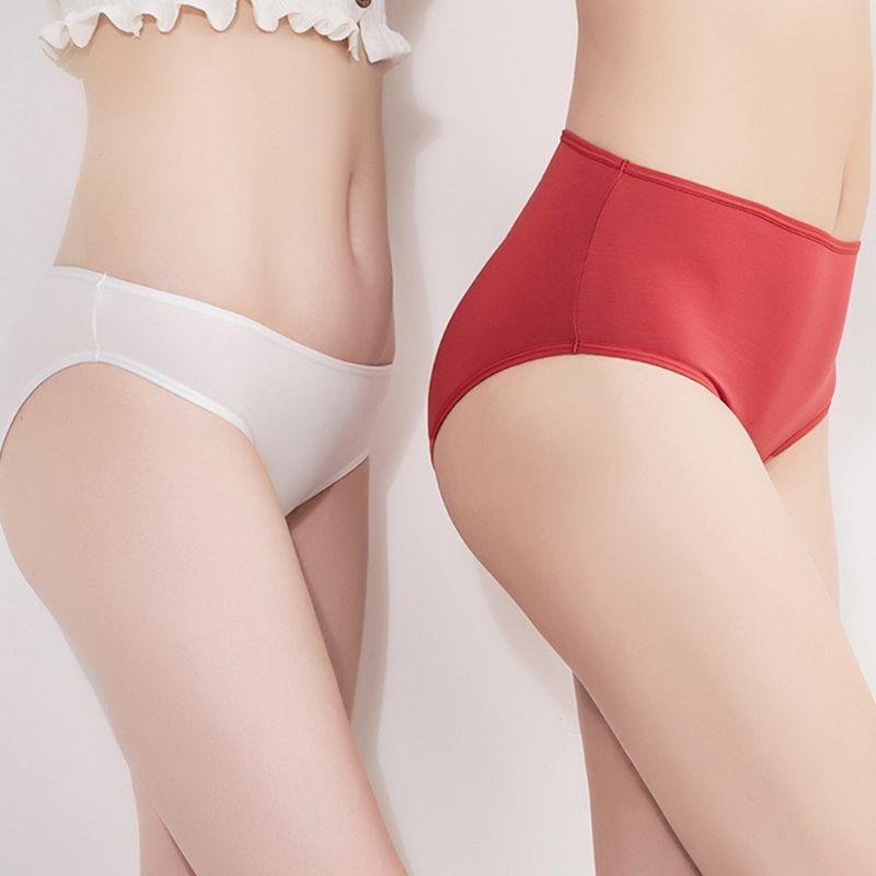 

Women Seamless Low Rise Underwear Antibacterial Graphene Crotch Briefs Panties Y3NE, Green