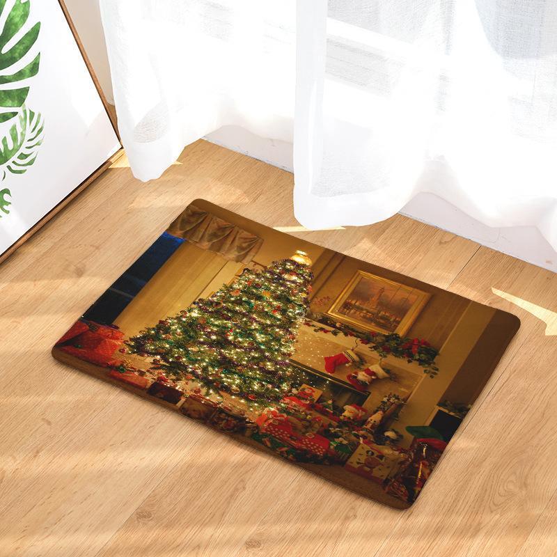 

Christmas Decorations For Home Doormat Entrance Door Floor Mat In Room Carpets Xmas For Rug Kitchen Living Hallway The Bathroom1, Xmas-1
