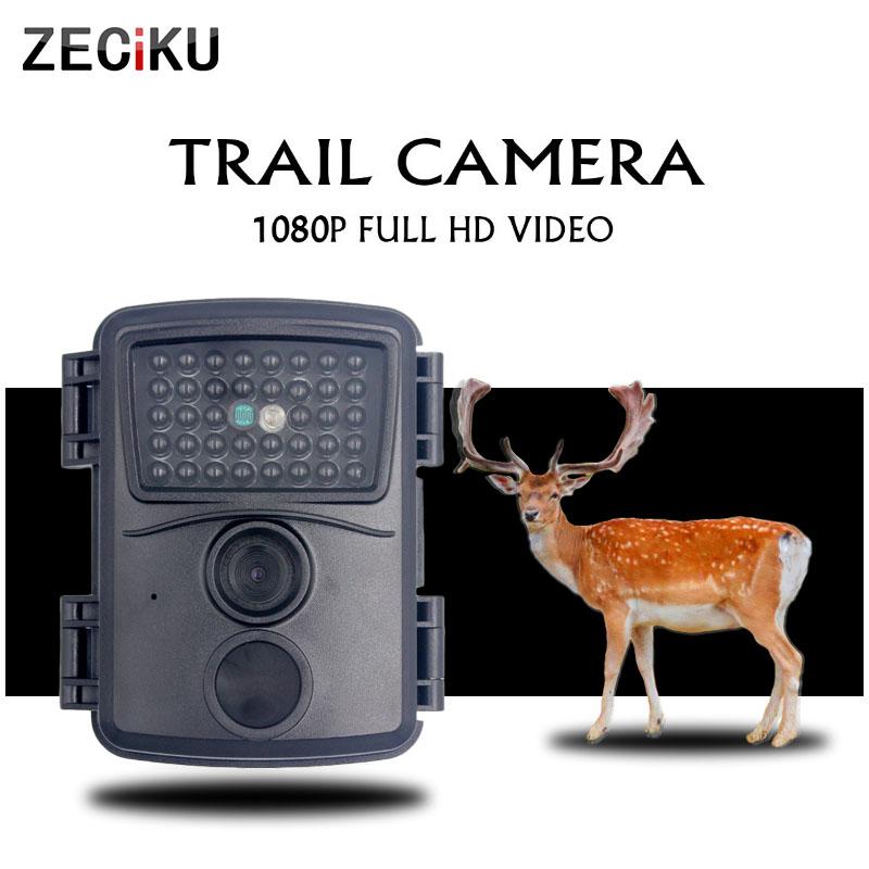 

Wildlife Camera IP56 Waterproof Trap Trail Camera Night vision IR LED 120 Degree 12MP ZECIKU
