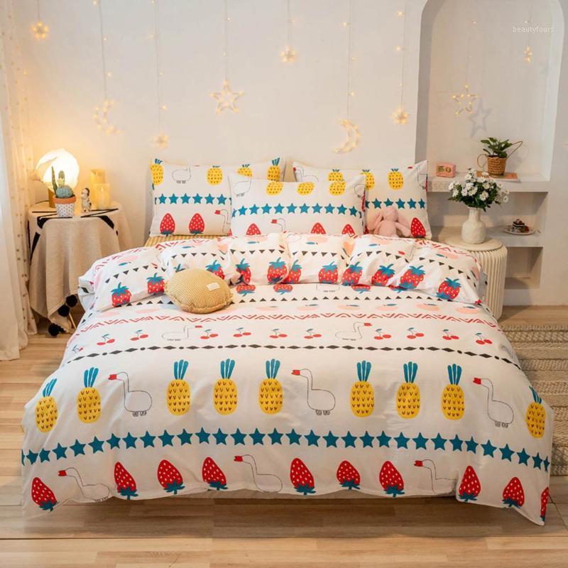 

Svetanya Pure Cotton Linens  Queen King Size Printed Bedding Set Duvet Cover Sheet Pillowcases1, 690082