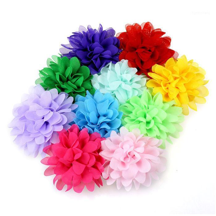 

10pcs Hair Accessories Lovely Baby Headband Fake Flower Hair Bands For Kids Chiffon Floral Elastic Head Bands Headwear Jly151