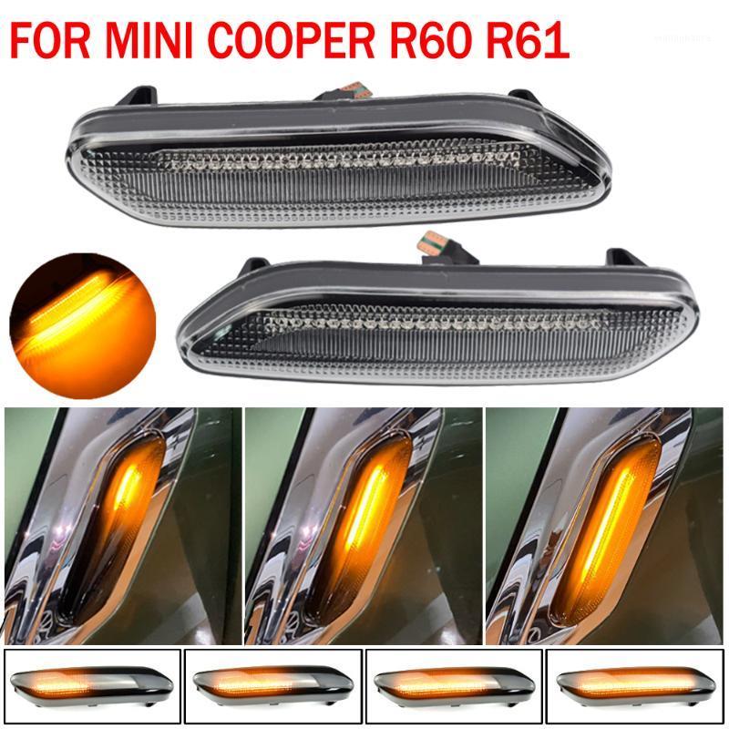

For MINI COOPER R60 R61 COUNTRYMAN PACEMAN Dynamic Scroll Flashing LED Side Marker Indicator Lamp Turn Signal Fender Lights Emergency