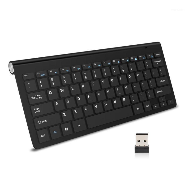 

Computer Wireless keyboard Portable 2.4G Wireless USB Keyboards Rubber keycaps Mini Ergonomic Noiseless keyboard For PC laptop1