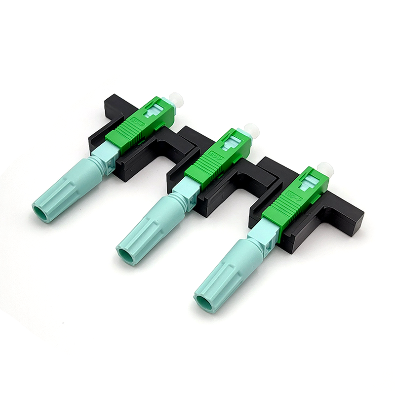 

100 PCS/ Lot SC APC Fast Connector Single-Mode Connector FTTH Tool Cold Tool Fiber Optic Fast Connnector