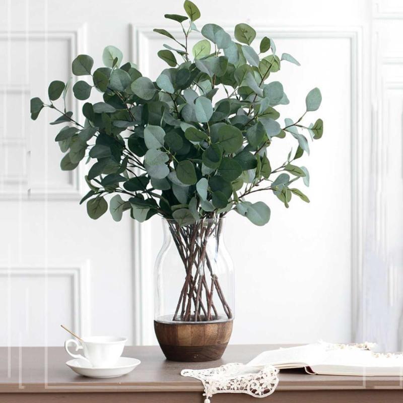 

86cm Artificial Plant Eucalyptus Tree Branch Leaf Decorative Faux Tree Garland for Wedding/Garden/Christmas/Home Decor1, As pic