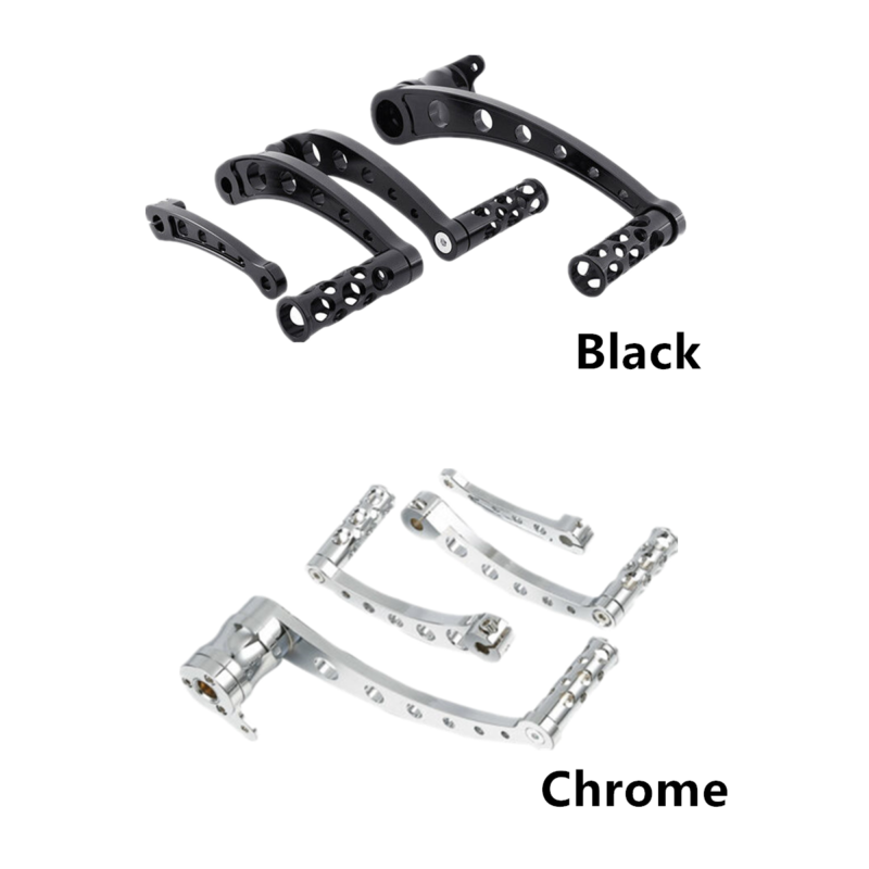 

Motorcycle Shift Lever Shifter Peg Brake Arm For Touring Glide 97-07 Chrome/Black