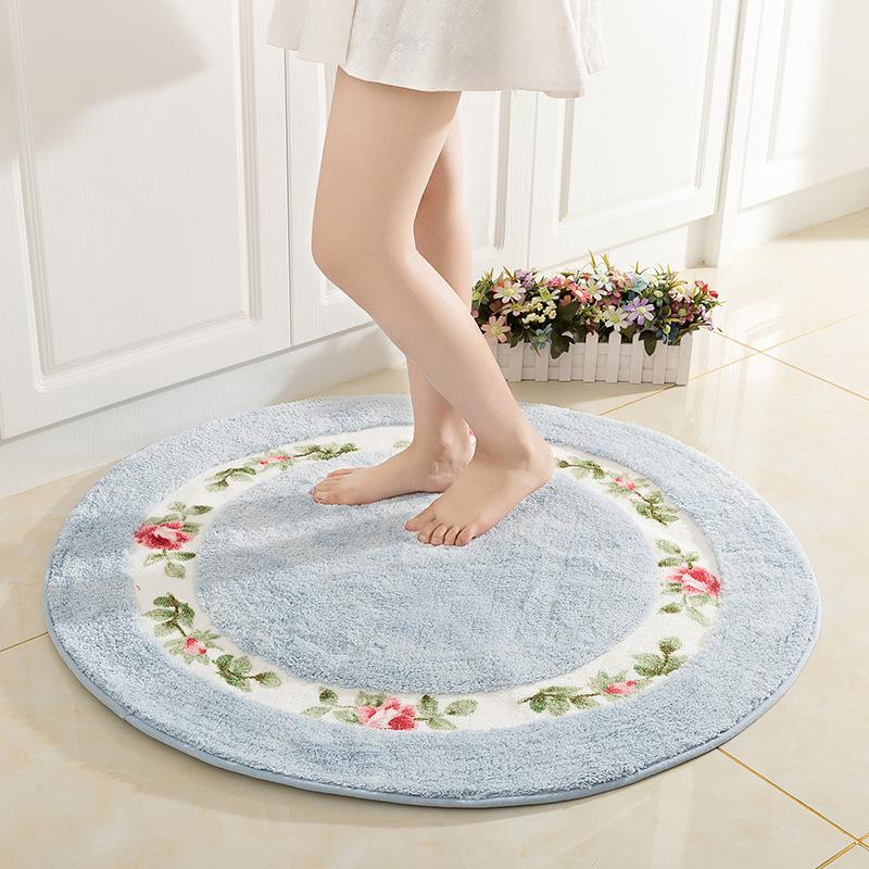 

Fashion Pastoral Style Round Carpet For Living Room Coffee Table Floor Mat Bedroom Hanging Basket Kids Room Home Chair Hairy Rug1, Red