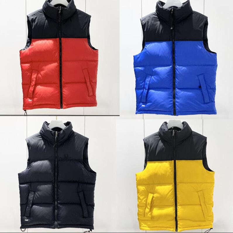 

fashion design mens down vests stand collar sleeveless parkas sport style mens casual vest coat mens clothing 5 colors size xs-2xl, Black;white