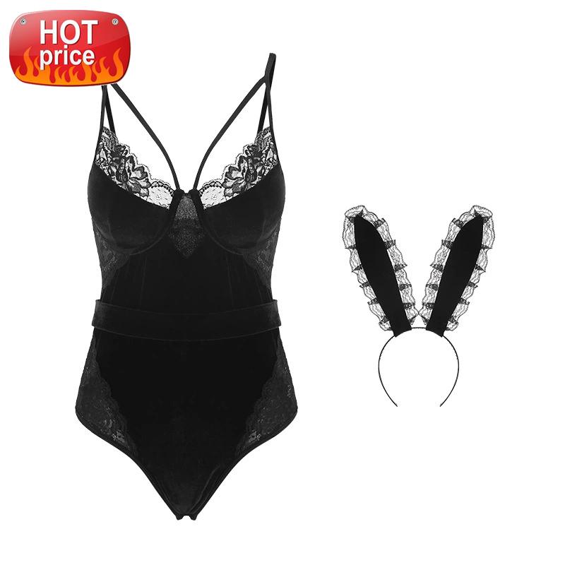 

Bunny Girl Sexy Anime Cosplay Costumes Rabbit Bodysuit Erotic Outfit for Woman Halloween Lingerie Uniform Sexy Nightwear #ue4y, Black;white