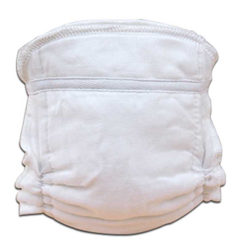 

PatPat Adjustable Washable Waterproof Cotton Cloth Diaper, White
