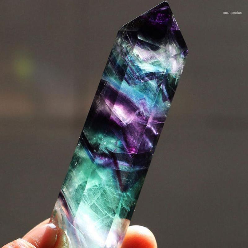 

Natural Hexagonal Crystal Quartz Healing Fluorite Wand Stone Purple Green Gem Natural Crystal Quartz Treatment Rough1