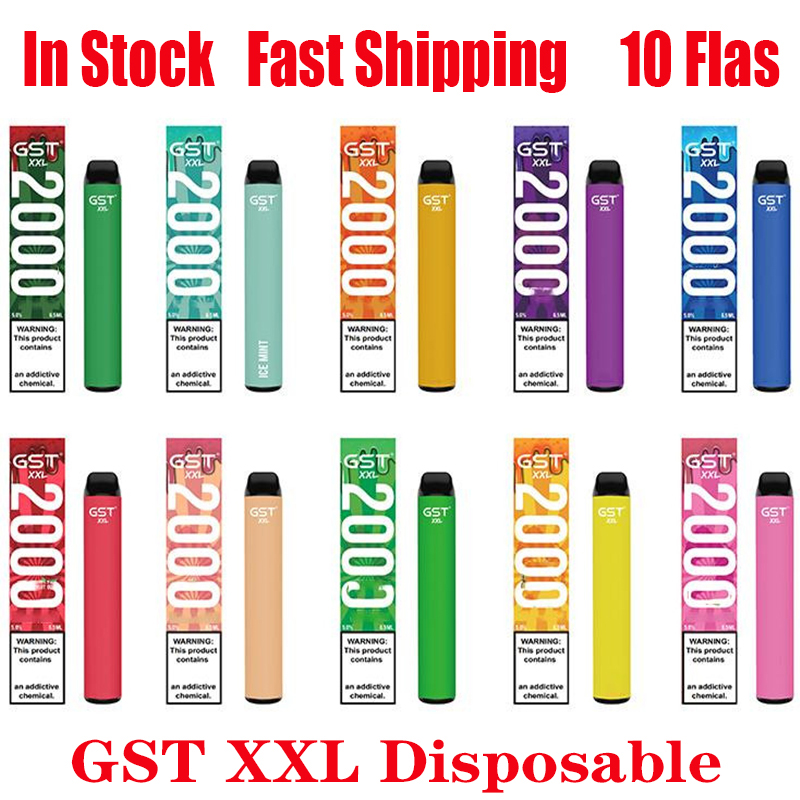 

Original GST XXL Disposable Device Kit 1000mAh Battery Vape 2000 Puff Pre-Filled 6.5ml Pod Vape For Bang Bar Plus Max Flow 100% Authentic