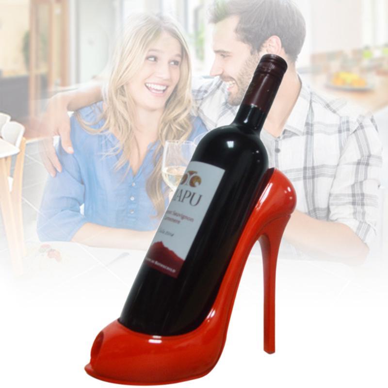 

New Hot High Heel Wine Rack Bottle Holder Shoe Home Table Kitchen Decor Gifts SMD661