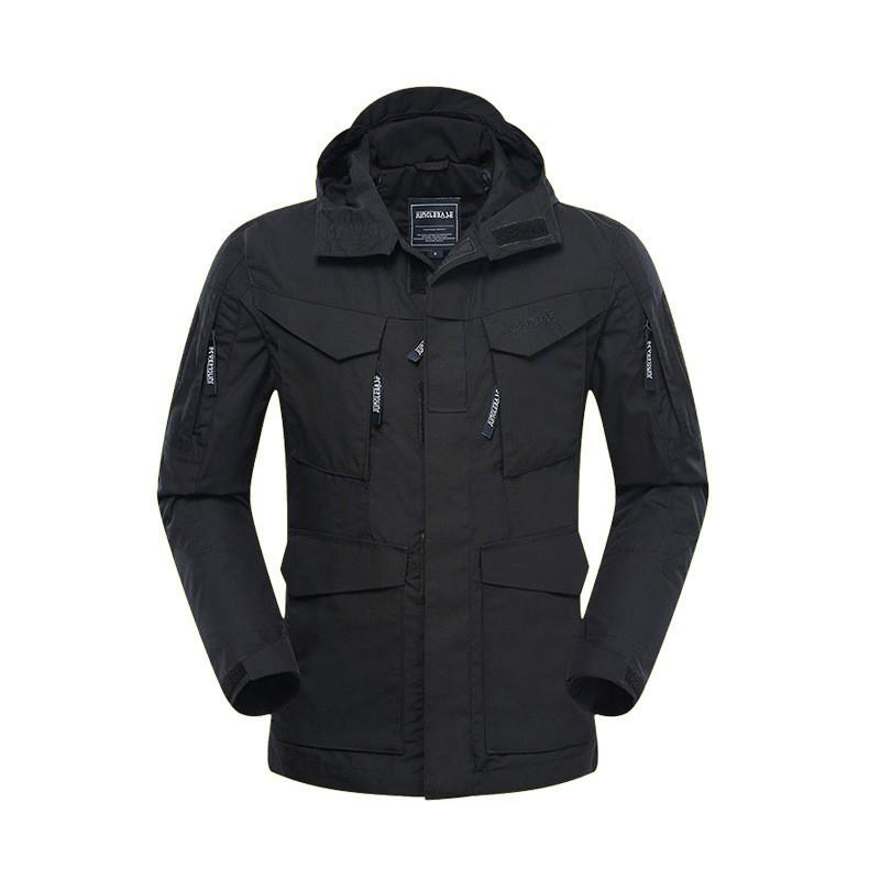 

M65 Camouflage Tactical Jacket Men US Army Men' Windbreaker Hoodie Field Jacket Outwear Black Python Male Clothing