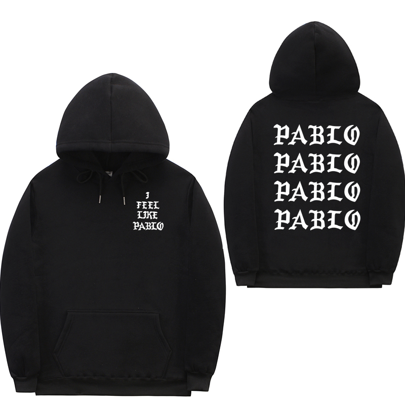 

I Feel Like Paul Pablo Kanye West sweat homme hoodies men Sweatshirt Hoodies Hip Hop Streetwear Hoody pablo hoodie X1022, Dark gray ms108