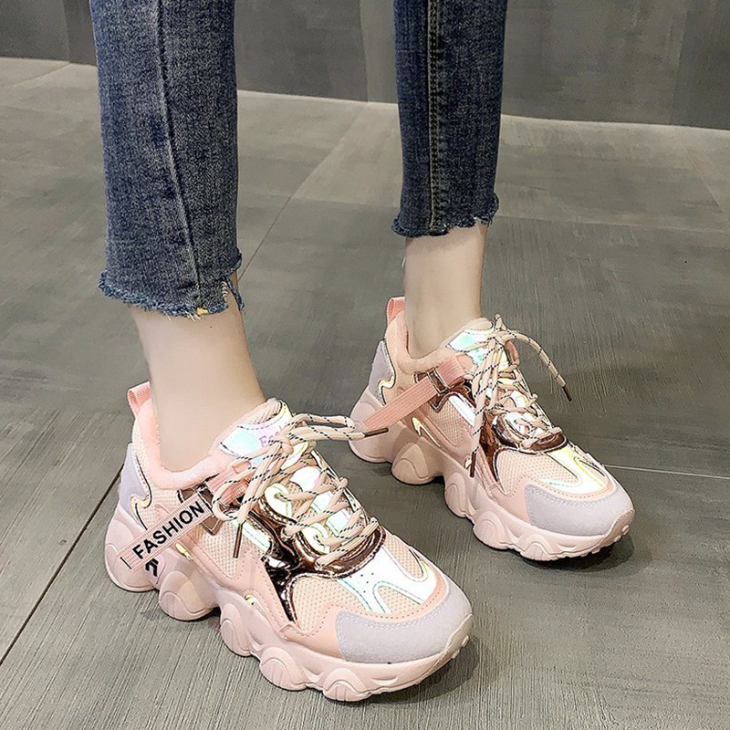 

2021 The New Hot Winter Platform Wholesale Knitted Women's with Thick Background Lace to Shoes Ladies J9y1, Beige